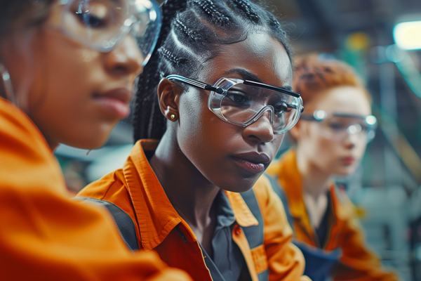 young people in manufacturing